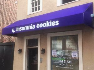 Custom storefront awning sign